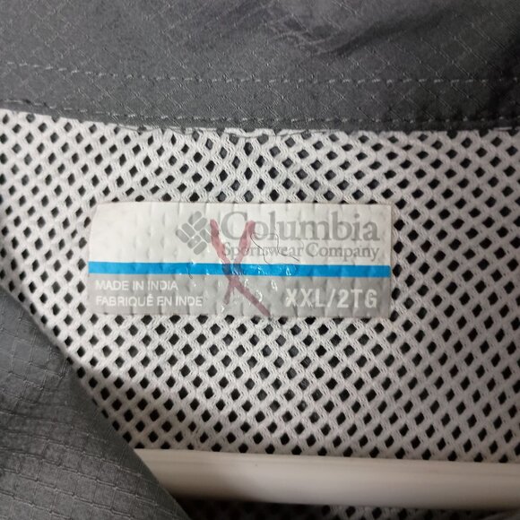 Columbia PFG Slack Tide Shirt Mens XXL Gray Fishing Vented UPF 50 Gorpcore - Picture 7 of 9